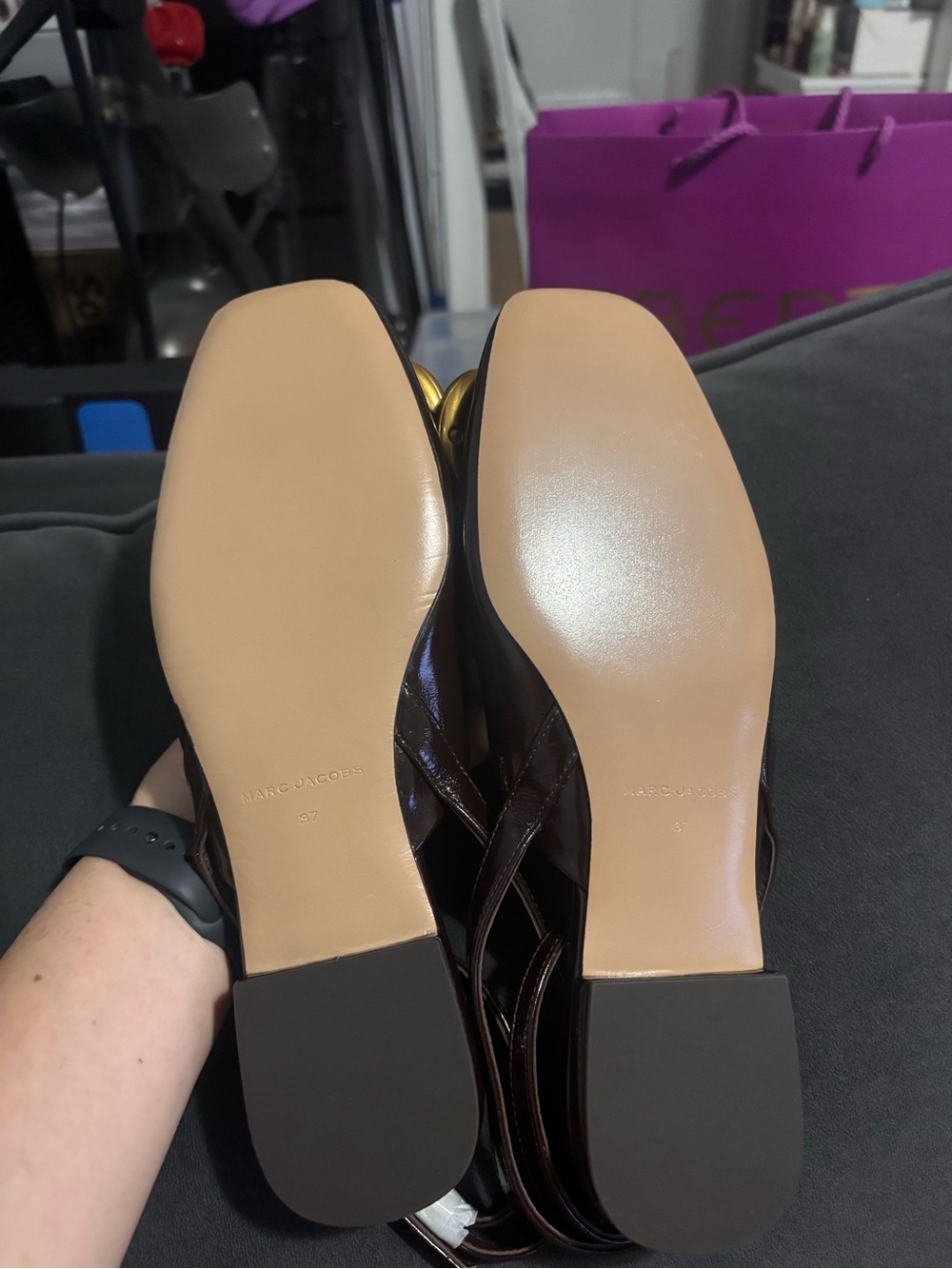 New Marc Jacobs THE POP J MARC FLAT size 7 - Picture 7 of 8